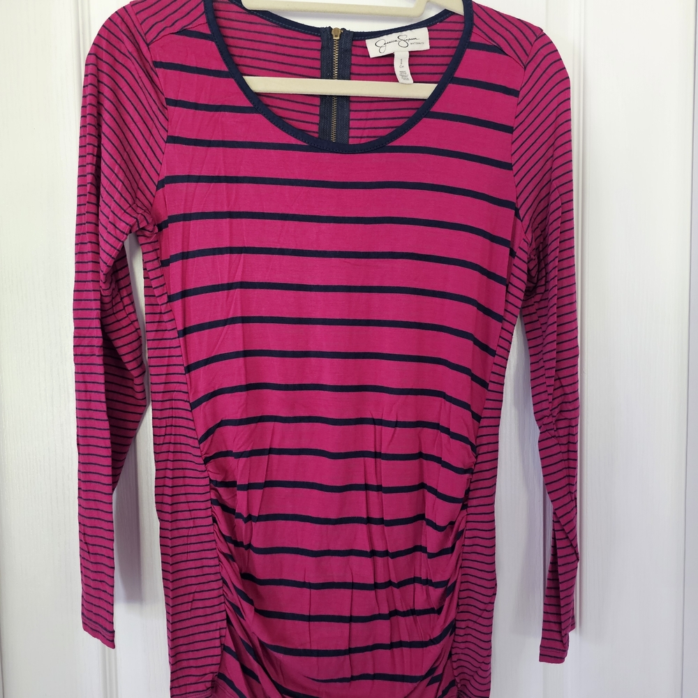 Jessica Simpson Pink Ruched 3/4 Sleeve Blouse